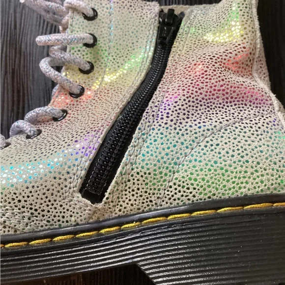 Dr. Martens Black and White Lace-Up Boots - Picture 14 of 15